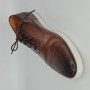 Santoni Durbin Derby Sneaker Brown Size 9 D Brown Shoes